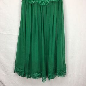 porrla frill lace midi dress